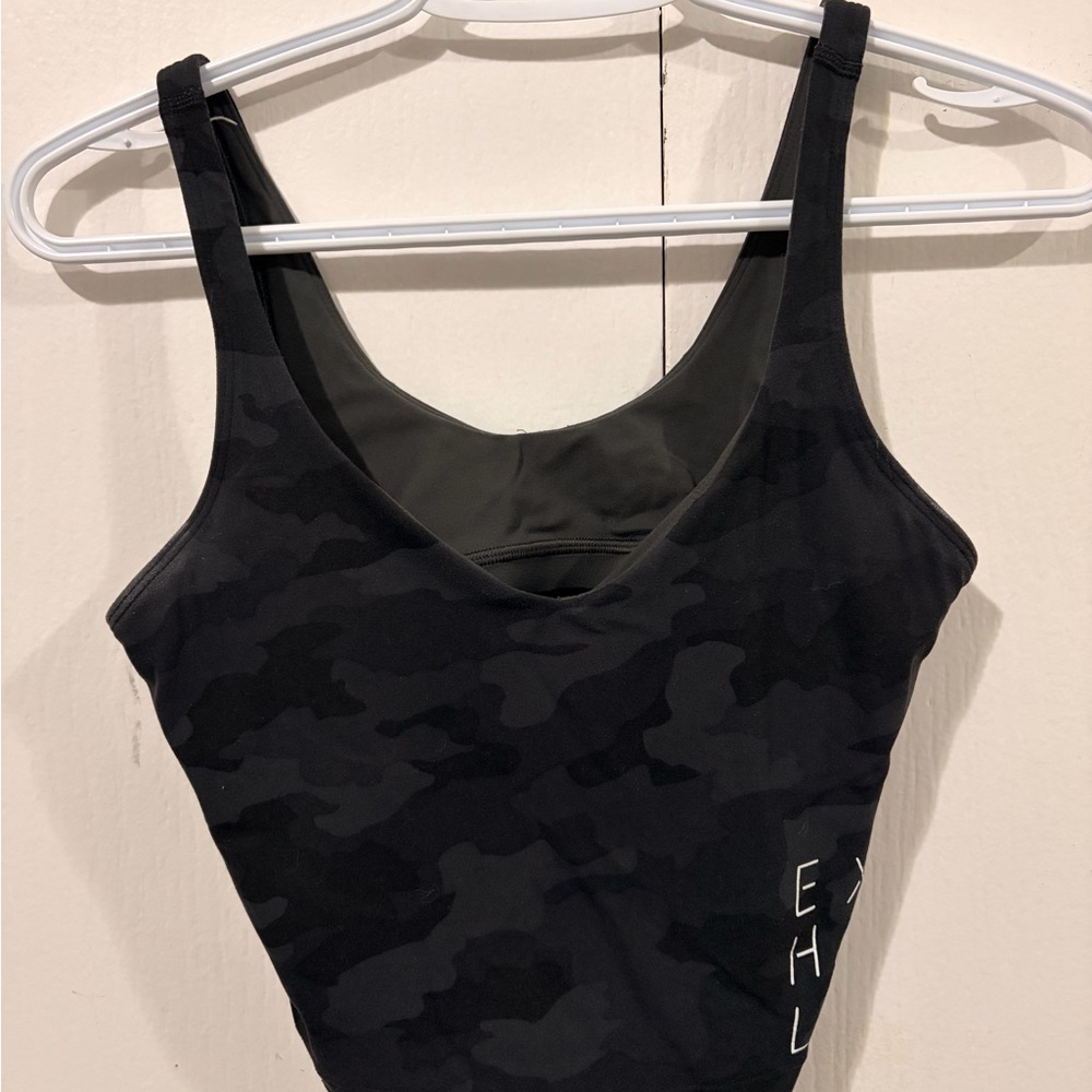 lululemon athletica Black Camo Tank Top